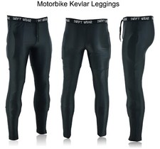 Motorbike Leggings made with Kevlar Motorcycle Safety Armored Pants Super Fit