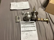 (4) Probrico Privacy Door Knob Locks (Satin Nickel)