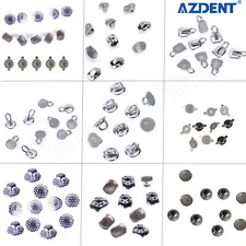 AZDENT Dental Orthodontic Lingual Buttons Bondable Round / Rectangular monoblock