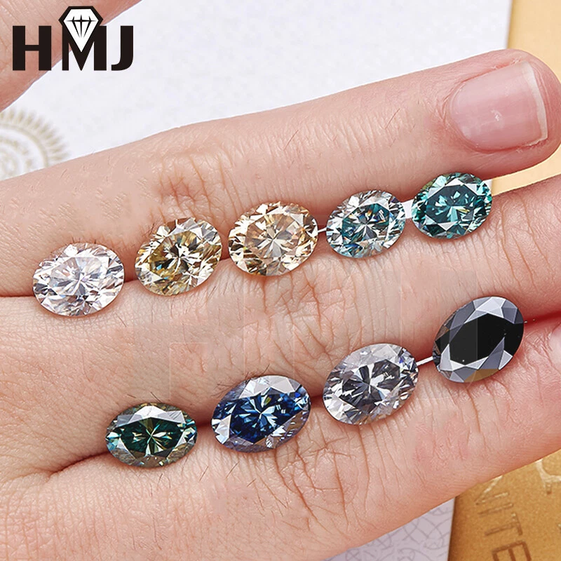 Brilliant Cut Oval Loose Moissanite Stone 0.1CT ~ 5 CT Loose Diamond Test Passed - Image 4 of 4