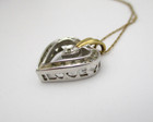 10K Yellow & White Gold 15 Diamond "I Love You" Heart Pendant Necklace 20" [N101 — photo 6