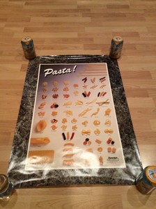 Rare Zerega Italian Pasta Spaghetti Tuscan Kitchen Restaurant Wall