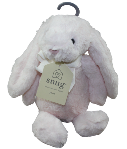 Snug Bunny Rabbit Plush Light Pink Stuffed Animal Toy 12" Soft Lovey Infant NWT