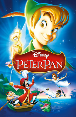 AA3312 Peter Pan Film By Wilfred Jackson 1953 Collage Movie Poster 11x17