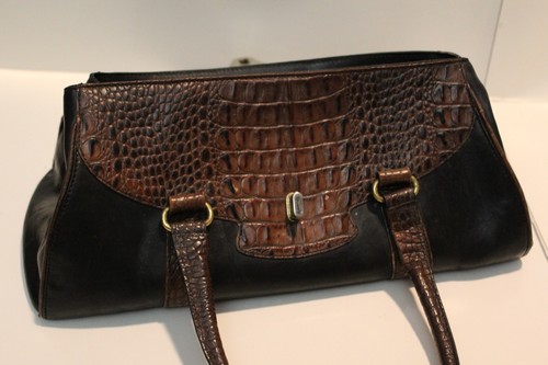Brahmin klassische zweifarbige Leder Arzt Schultertasche Handtasche - Bild 2 von 6