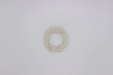 Pearl Hair Tie Ivory Elastic Hair Scrunchies Stretchy Hair Tie Beaded