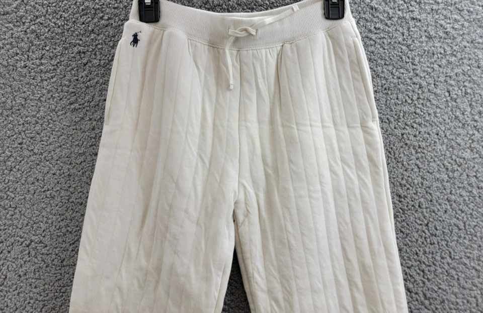Pantalón Jogger Polo Ralph Lauren Acolchado Niñas Grandes L (12-14) Antiguo Crema Pull On Foto 3 de 4