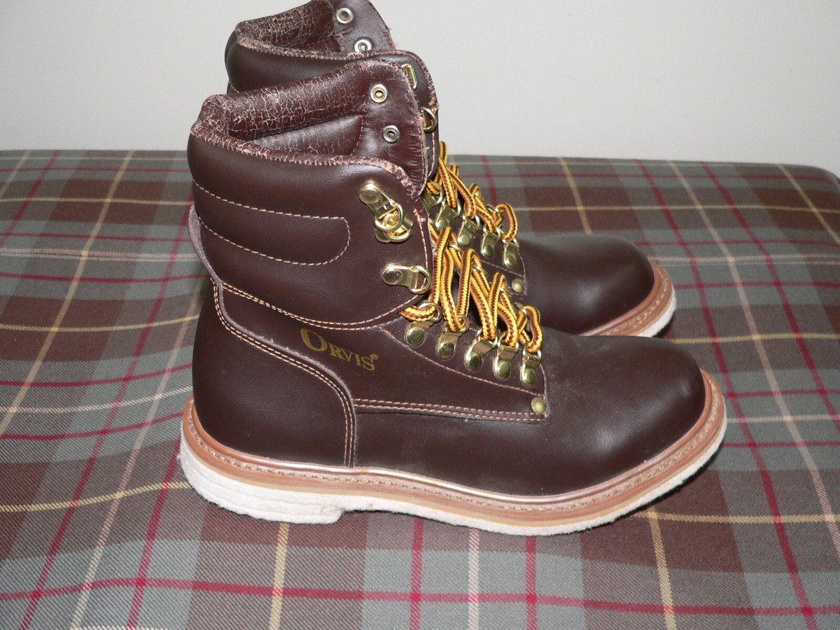 Bottes De Pêche Orvis 8631 - Taille 10 US Homme, Semelle Feutre, Marron, Occasion
