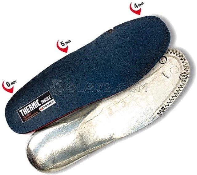 SOLETTE TECNICHE TERMICHE INVERNALI X CALZATURE SCARPE COFRA THERMIC INSOLE COLD