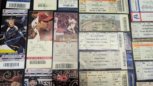 MASSIVE LOT TICKET STUBS ROCK CONCERT SPORTING EVENT KISS AERSOSMITH CARDS BLUES - Picture 17 of 18