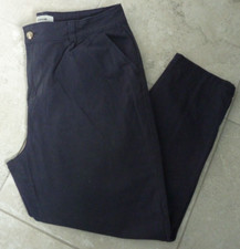 New Look Navy Mid Rise Straight Leg Chinos Size 20