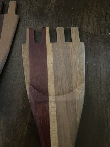Wooden Fork for Serving Salad Server Wooden Utensil Set 2pcs Handmade - Picture 2 of 5
