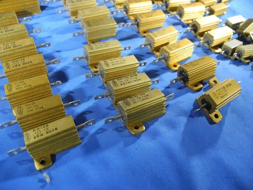 HUGE Lot of 53 MIXED Dale RH-25 RG-50 NHG-10 RH-10 Resistors - Picture 8 of 9