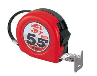 KDS MEASURING TAPE PIPE HOOK TYPE ''NEO LOCK ONI-ZUME''(L5.5m x W25mm) ZS25-55DHBP