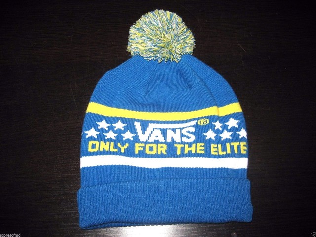 vans blue beanie