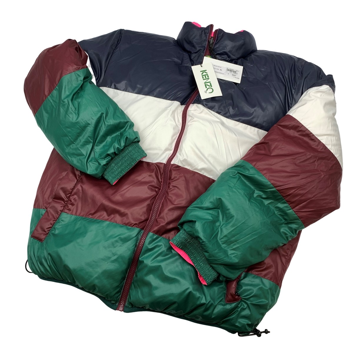 Authentic KENZO SIZE:XL Reversible Down Jacket Multi-Color Authentic KENZO SIZE:XL Reversible Down Jacket Multi-Color