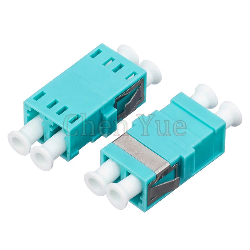 50pcs Fiber LC OM3 MM Duplex No Ear Fiber Adapter Optical Fiber Connector Flange - Image 4 of 4