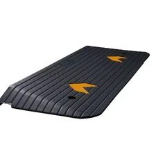 1.5"Rise Upgraded Rubber Threshold Ramp Rated 33069Lb Load Capacity Non-Slip