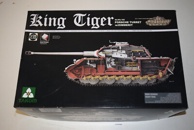 Takom 2046 Sd.Kfz.182 King Tiger Porsche Turret w/Zimmerit 1:35 NEU mi OVP