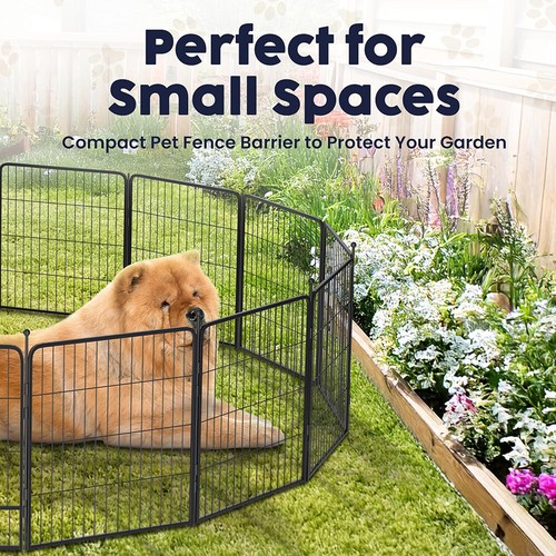 Parque infantil para perros, cerca para perros al aire libre de 24/32/40 pulgadas, parque infantil portátil para mascotas para autocaravana camping - Imagen 27 de 49