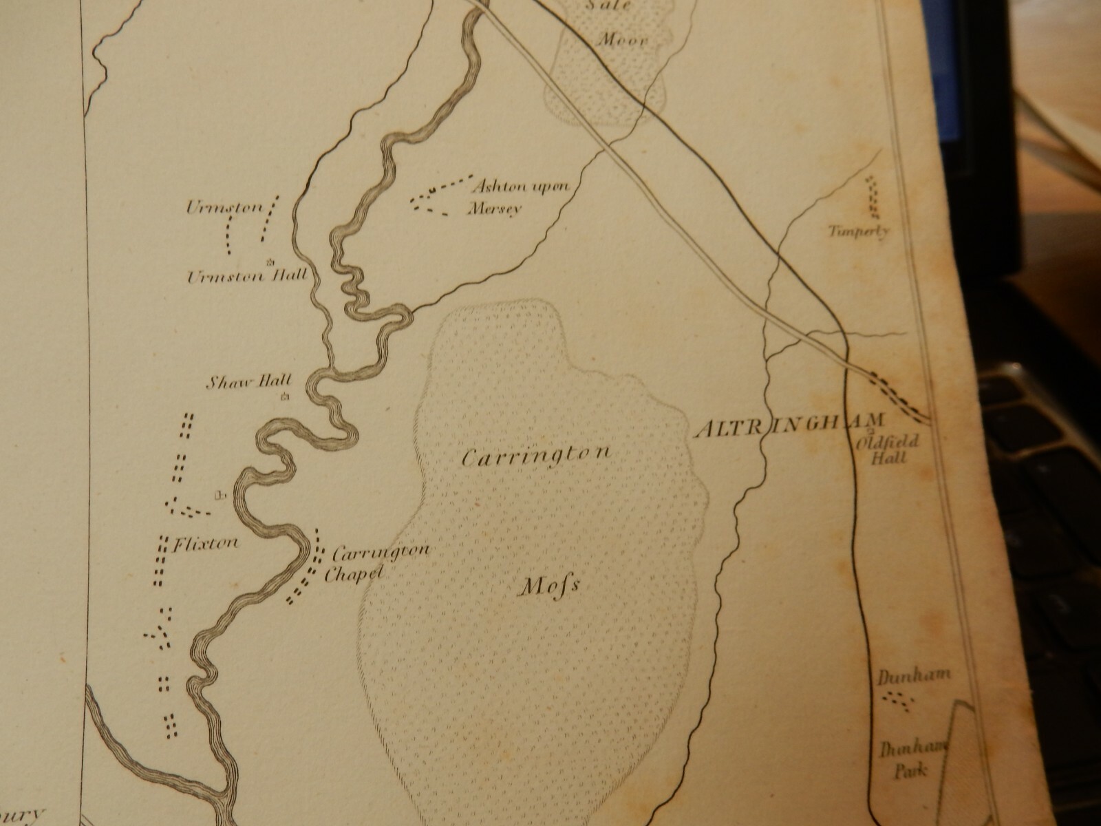 1795 era early 29 X 21 cm ENGRAVING MANCHESTER RUNCORN CANAL MAP eBay
