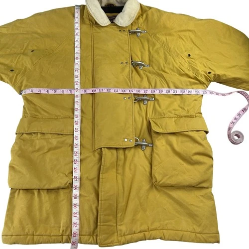 Andrew Marc Country & Outdoor Yellow Fireman Clasp Coat jacket Size Medium Men's image 5