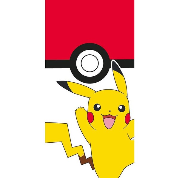 Pokemon Handtuch Kinder Strand Bad Pool 100% Baumwolle Pikachu 140Cm X 70Cm-image