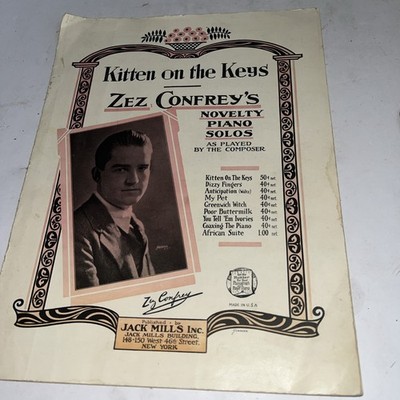 Kitten on the Keys - Zez Confrey - 1921 Piano Solo sheet music (pink)