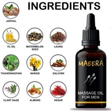 Men’s Herbal Relax Body Oil 30ml Natural Massage Blend for Comfort