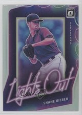 2021 Panini Donruss Optic Lights Out Holo Prizm Shane Bieber #LO15 0qo7