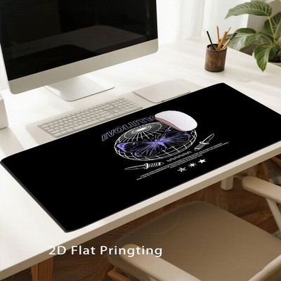 40*90cm Gaming & Office Mouse Pad with Futuristic Space Design & Neon Glow - Non