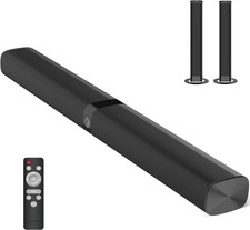 Black - Assist Trust KY8000 Sound Bars, 50W Wired BT5.0, 4 Speakers, 32"