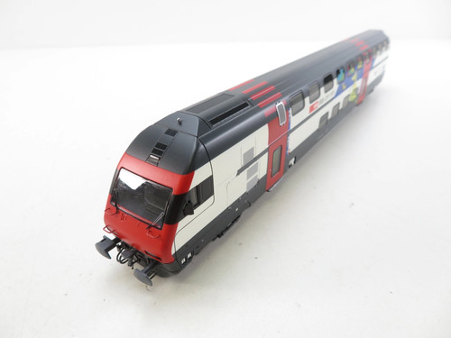 (DOD164) Roco 45468 Doppelstock-Steuerwagen "Dino-Design" der SBB, DC, H0, OVP - Picture 3 of 10