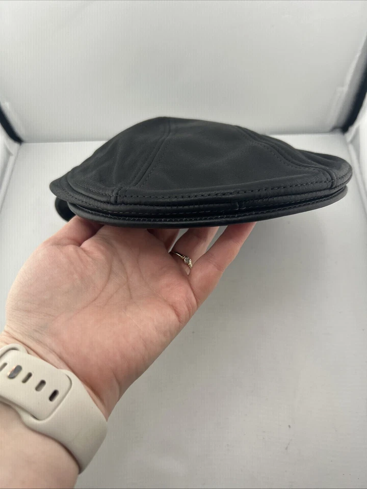 Gorra Stetson Newsboy, Cuero Genuino, Talla S/M Hecha en EE. UU., Nueva Nunca Usada De Colección Foto 2 de 4