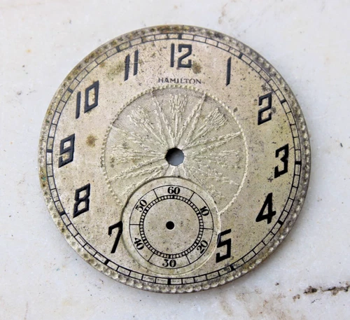 Antique Hamilton Pocket Watch Face Dial "Only"