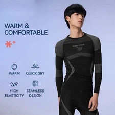 Men Women Ski Thermal Underwear Sets Quick Dry Functional Compression Tracksuit