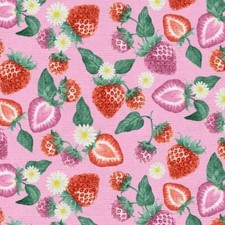 Fresh Strawberry Cotton Fabric