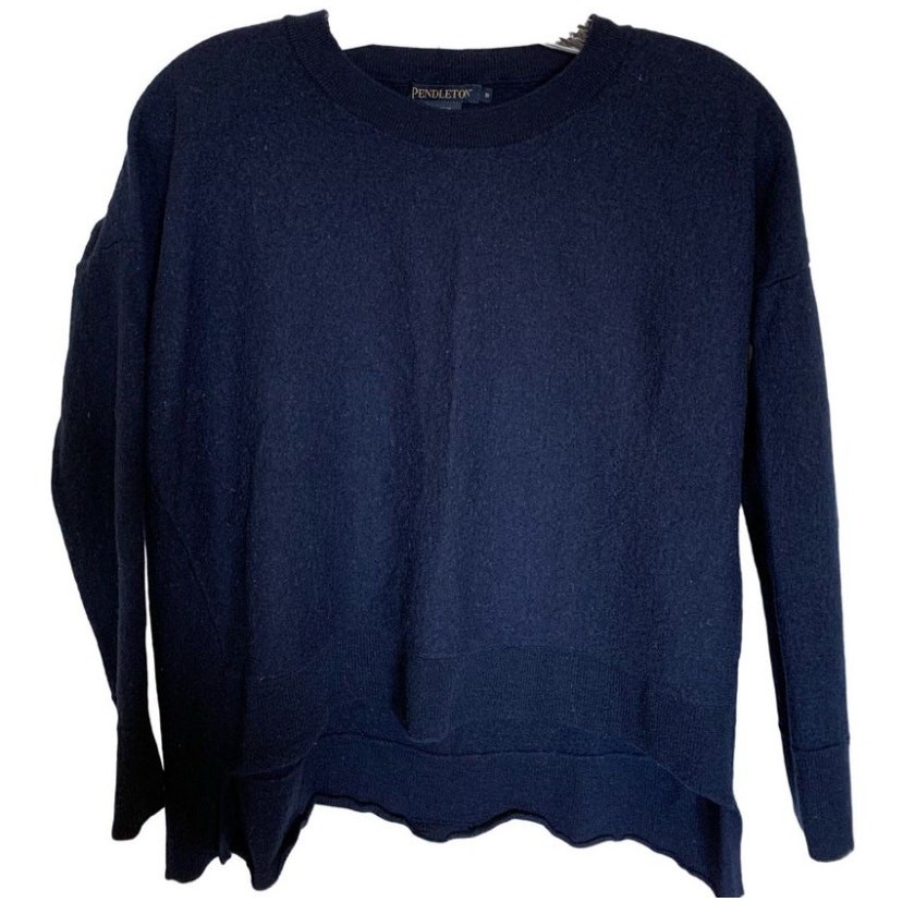 Pendleton wool sweater size small dark blue - image 1