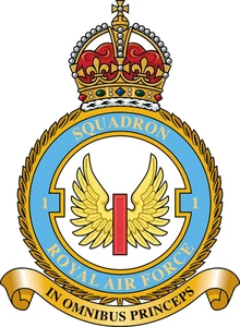No. 1 Squadron RAF badge patch Self Adhesive Vinyl Sticker