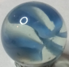 Vintage Vitro Horseshoe Caged Cat s Eye Shooter Marble .87 NEAR MINT 925.004