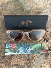 NEW Maui Jim Lychee Translucent Pink Polarized Maui Rose Lens Sunglass RS891-09