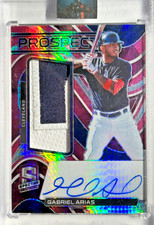 Gabriel Arias AUTO~PATCH~RC #/25 Spectra Pink 2022 Rookie Autograph Jersey RPA