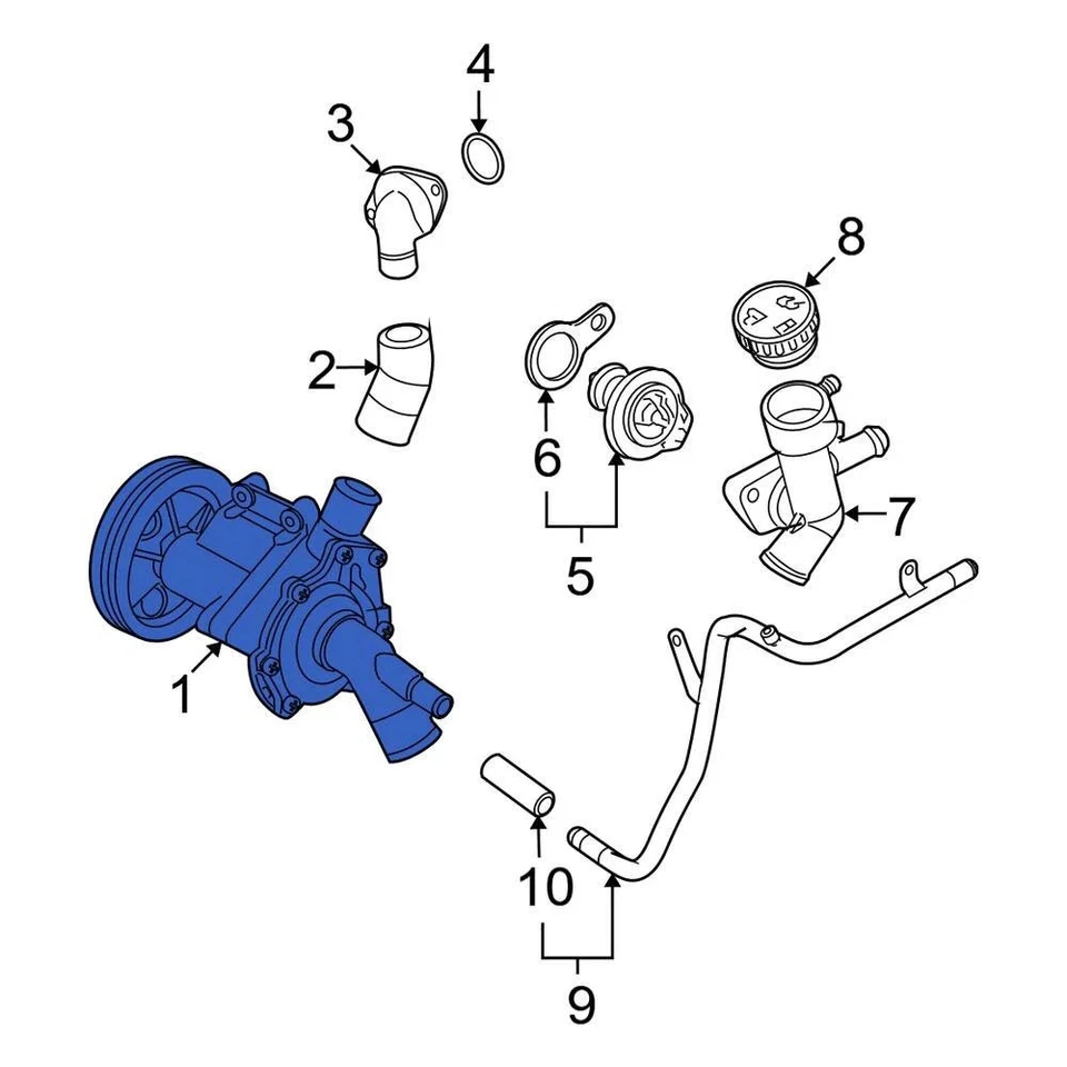 For Mini Cooper 2007-2015 Mini 11517648827 Engine Water Pump Foto 2 de 4