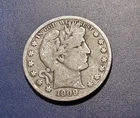 VG 1909-S Barber Half Dollar