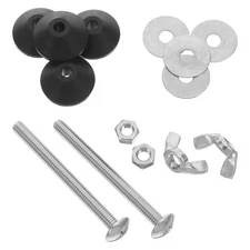 2 Sets Toilet Tank Fixing Bolt Bolts Seat Adapters Replacement Parts