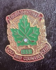 Burlington Golf & Country Club 1959 Enamel Badge