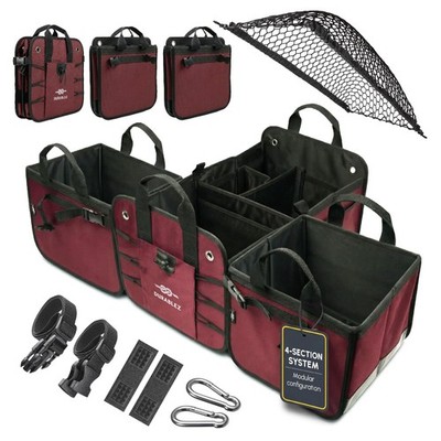 4Section Trunk Organizer for SUV, Truck, Van, Sedan   Modular Extra Large Car...