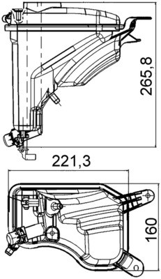 AUSGLEICHSBEHÄLTER KÜHLMITTEL CRT 207 000S FÜR BMW 3/E91/E90/Convertible/E92 - Picture 2 of 12