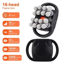 16 Heads Massage Gun Deep Tissue Electric Massager Back Neck Relieve Muscle Pain