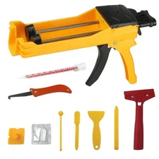 Double Caulking GunDual Epoxy Gun for 400 mL13.5 fl oz11 Mix RatioManual Dual...